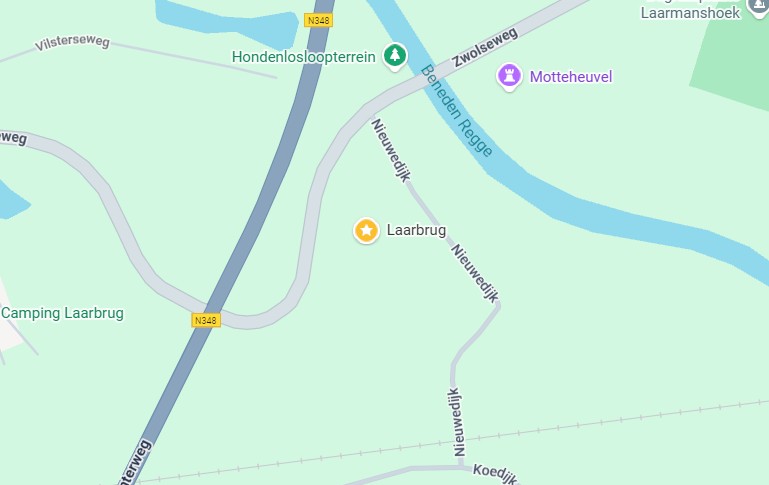 Locatie van groepsaccommodatie Laarbrug